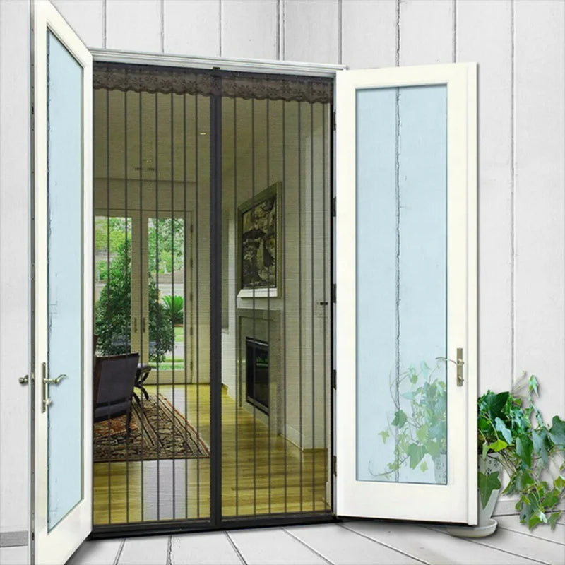 Mesh Screen Net Magnetic Foldable Anti-Mosquito Door Curtain
