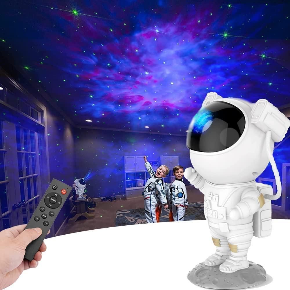 Astronaut Galaxy Projector – 360° Rotating