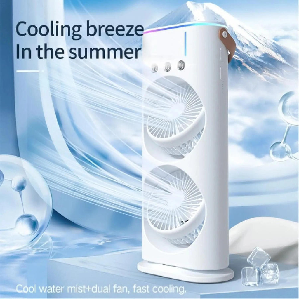 Portable Double-Ended Mist Fan | Personal Cooling Solution