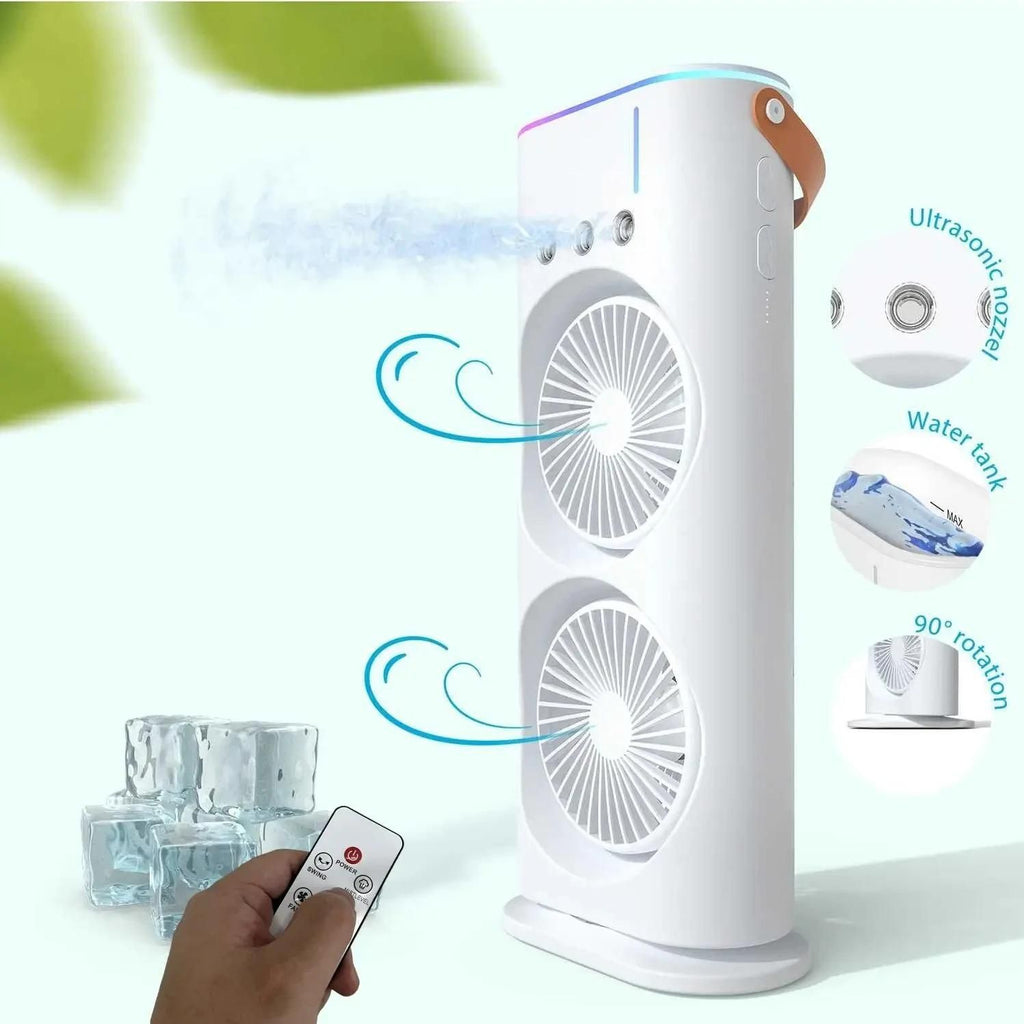 Portable Double-Ended Mist Fan | Personal Cooling Solution