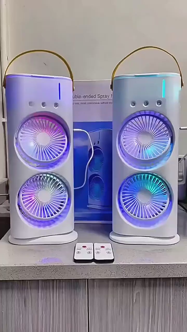 Portable Double-Ended Mist Fan | Personal Cooling Solution