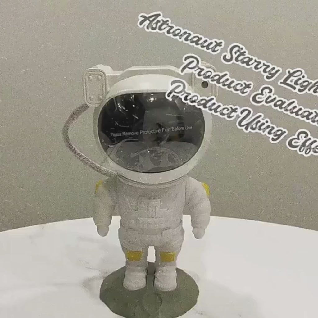 Astronaut Galaxy Projector – 360° Rotating