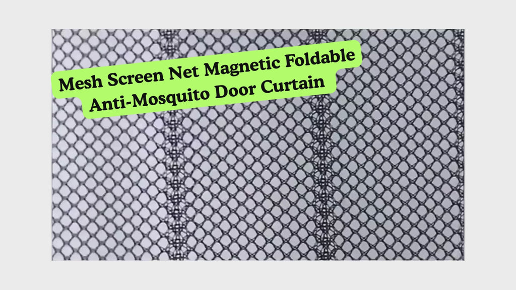 Mesh Screen Net Magnetic Foldable Anti-Mosquito Door Curtain